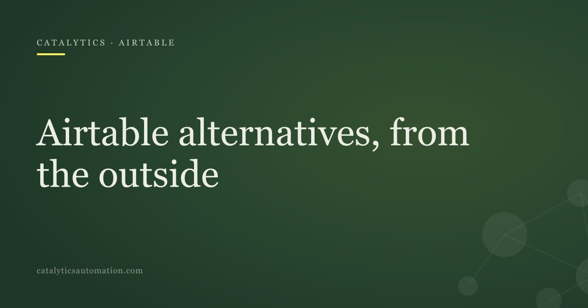 Airtable alternatives compared by the reason people leave