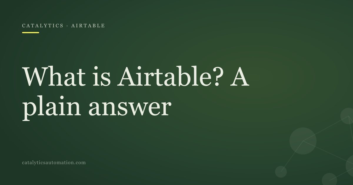 Airtable explained: the grid, the interface, and what sits underneath