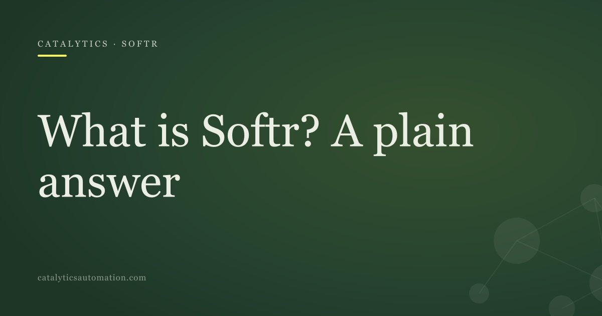 What Softr is: an app builder for client portals and internal tools